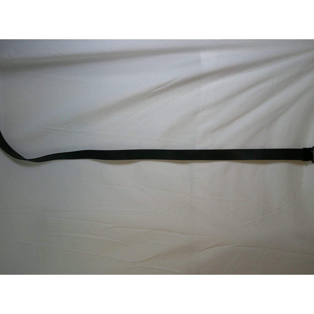 Calvin Klein Jeans Mens Black Reversible Belt Embossed Logo Buckle